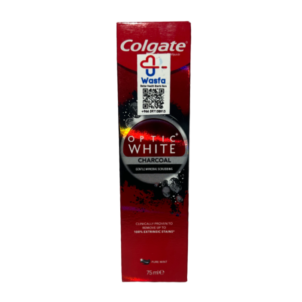 Optic White Charcoal Toothpaste 75ml - Image 2