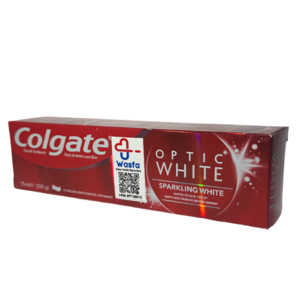 Colgate Optic White Sparkling Toothpaste 75ml - Image 3