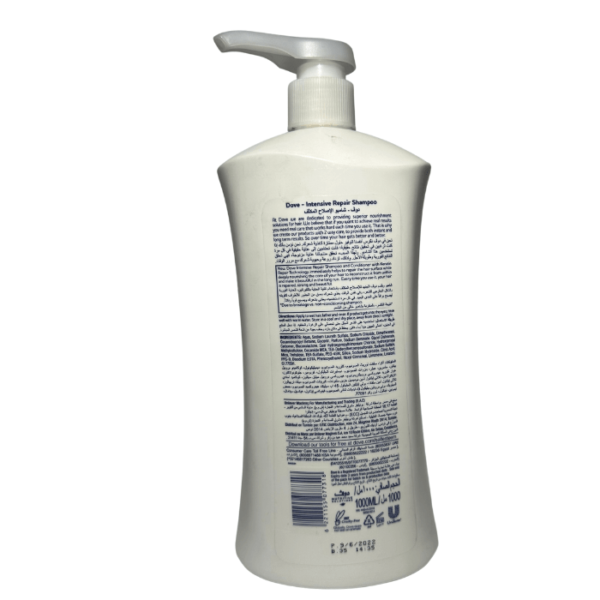 DOVE Shampoo for damaged hair, Intensive Repair 1000ml - Image 3