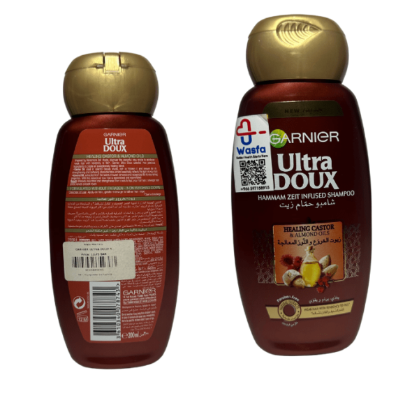 Ultra Doux Shampoo Almond & Castor 200 ml - Image 2