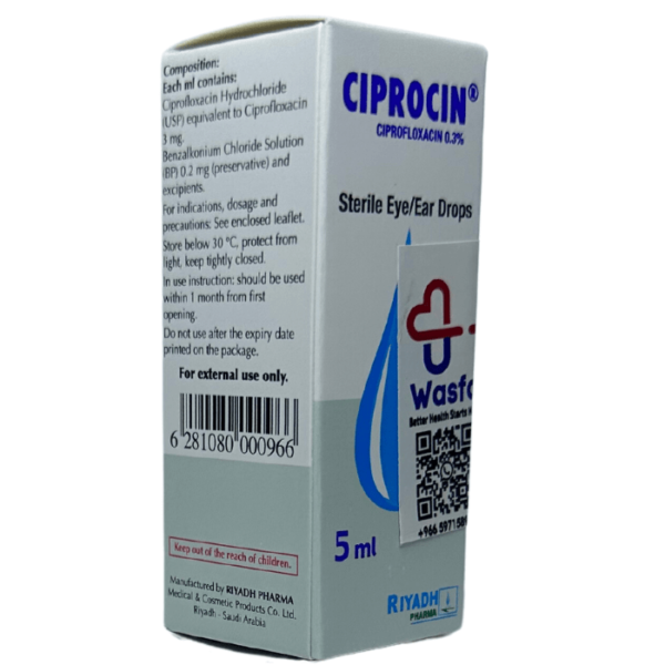Ciprocin 0.3% Eye & Ear Drop 5 ml - Image 3