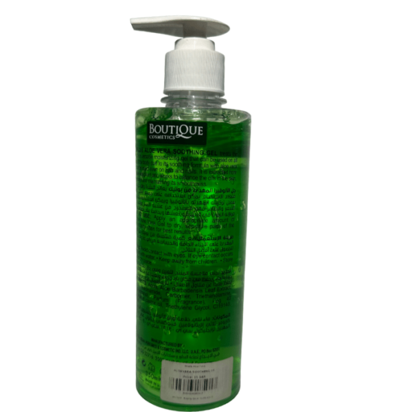 BOUTIQUE 99% Pure Aloe Vera Soothing Gel Green 350ml - Image 2