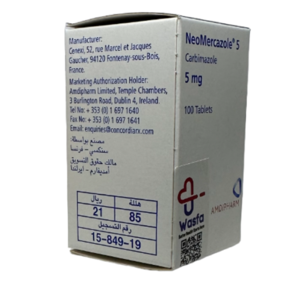 Neomercazol 5 mg Tablet 100pcs - Image 2
