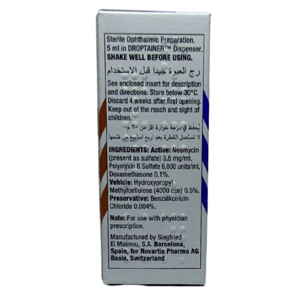 Maxitrol 1% Eye Drop 5 ml - Image 4