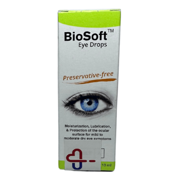 Biosoft, Drops, Eye Lubricant, Reduce Eye Dryness - 10 Ml