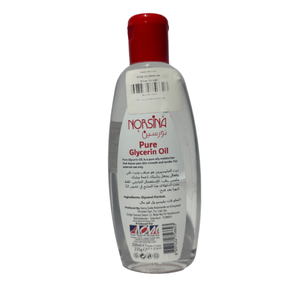 Pure Glycerine Face Oil Clear 200ml - Image 3