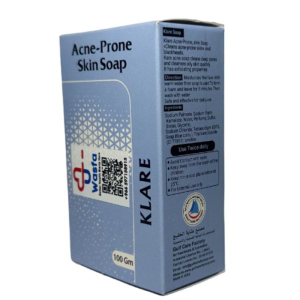 KLARE Clear Acne Soap 100g Blue - Image 4
