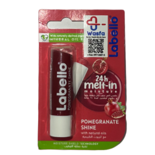 Labello Moisturizing Lip Balm, Pomegranate, 4.8G - Image 2