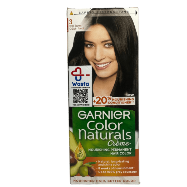 Garnier Hair Color Dark Brown 3 - Image 2