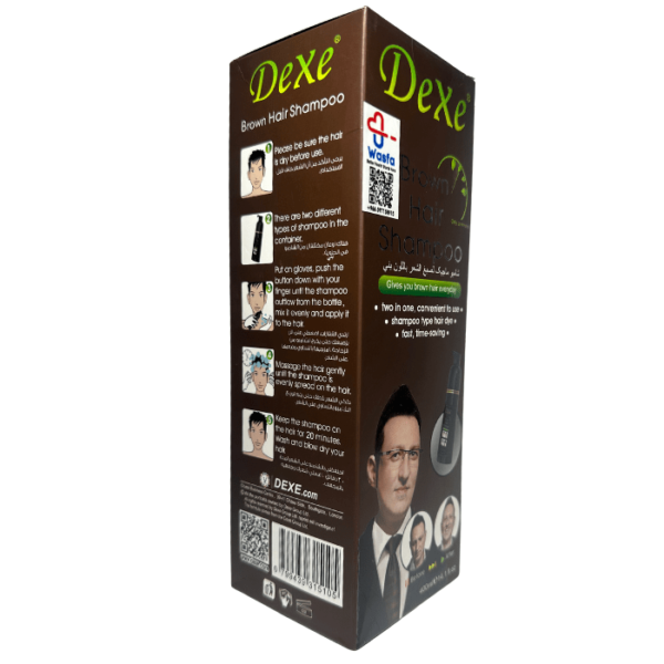 Dexe Instant Brown Hair Shampoo 13.53 Floz, Hair Dye Shampoo - Image 2