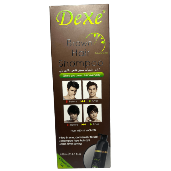 Dexe Instant Brown Hair Shampoo 13.53 Floz, Hair Dye Shampoo - Image 3