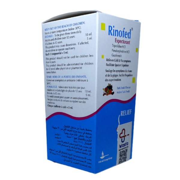 Rinofed-Expectorant Syrup 100 ml - Image 2