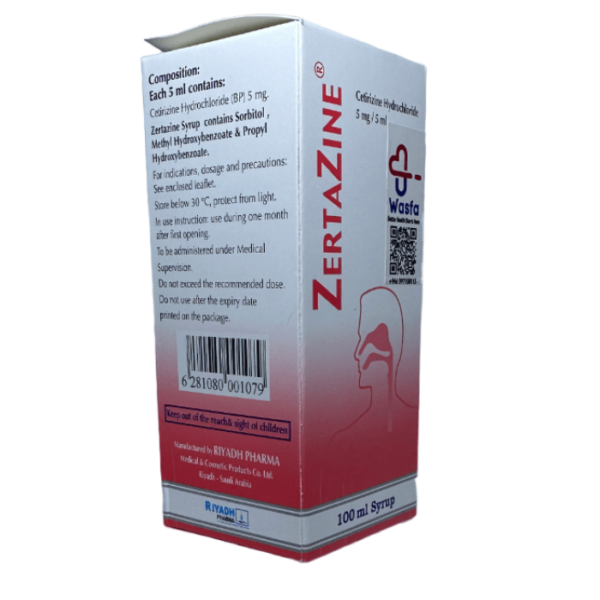 Zertazine 5 mg/5ml Syrup 100 ml - Image 4