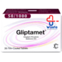 Gliptamet 50/1000 mg Tablet 56 Piece