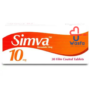 Simva 10 mg Tablet 30pcs
