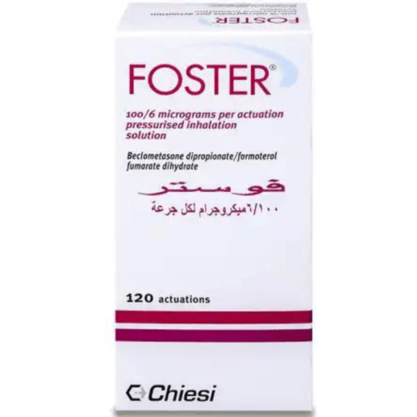 Foster 100/6 Mcg Inhalation 120 Actuation (Refrigerator)