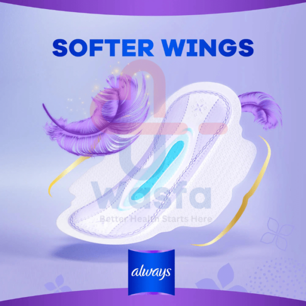 Always All in one Ultra Thin, Night sanitary pads with wings, 12 Count - Image 2
