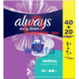 Always Pantyliner Comfort Protect Normal 60 Pcs