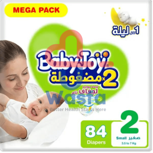 Baby Joy Size (2) Mega Pack 84 Diapers - Image 3