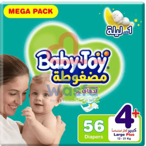 Baby Joy Size (4+) Mega Pack 56 Diapers - Image 2