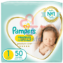 Pampers Premium Care Diapers, Size 1, Newborn, 2-5 kg, 50 Diapers