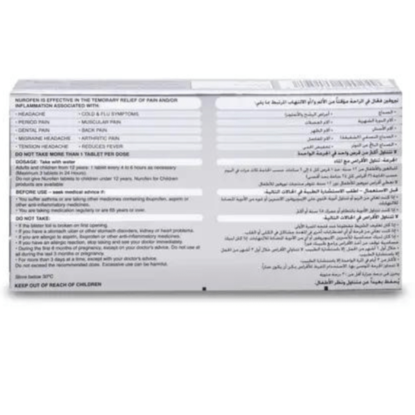Nurofen 400 mg 12 Tablets - Image 2