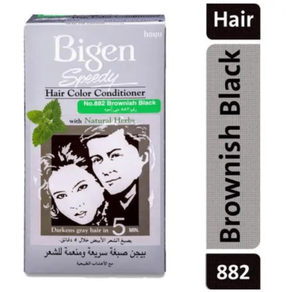 Bigen Hair Color Speedy Conditioner Brownish Black 882
