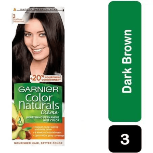 Garnier Hair Color Dark Brown 3